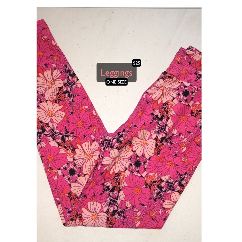 Bright Springtime LulaRoe OS Leggings NWT